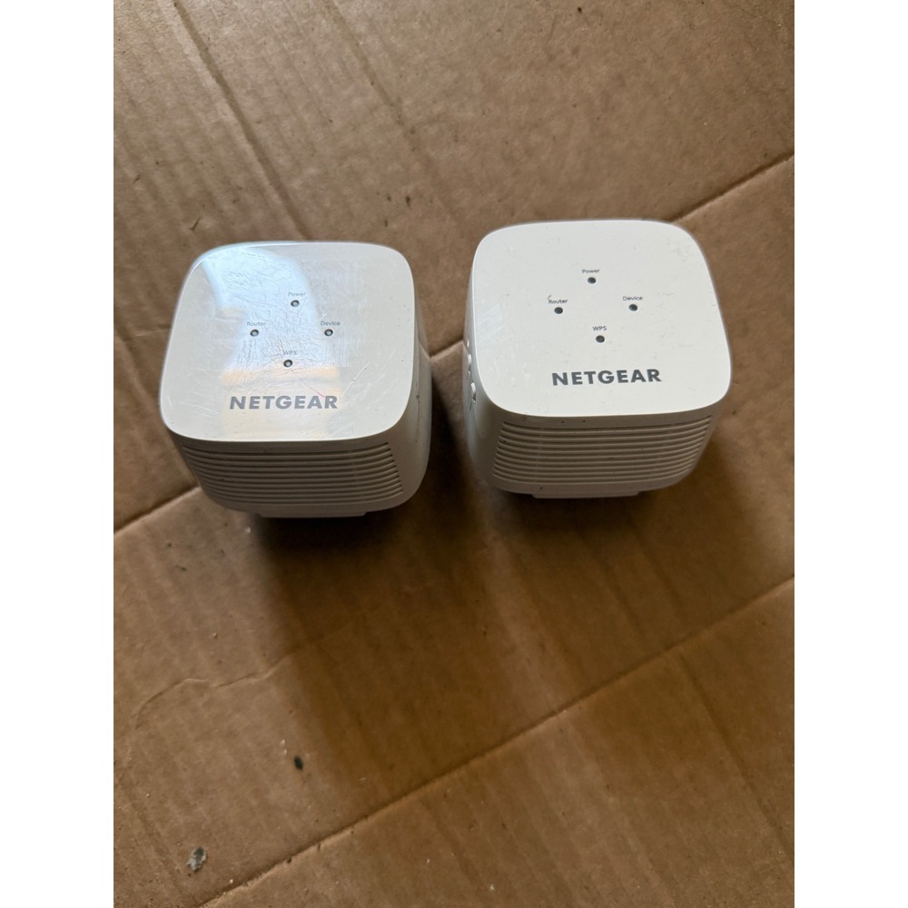 Netgear AC750 WiFi Range Extender Model EX3110 White Dual Band Lot of 2